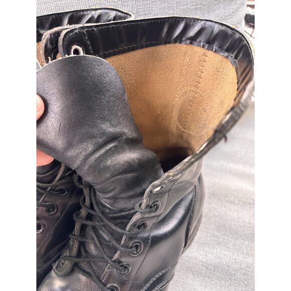 Vintage B.F. Goodrich Black Combat Boot BFG Sz 8 Army Military 70's Grunge Punk - Picture 3 of 13